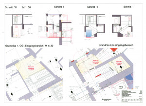 Planung Eingang Domplatz 2, 
Staatliches Bauamt Bamberg